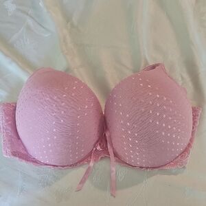 Pink Lace Women's Bra